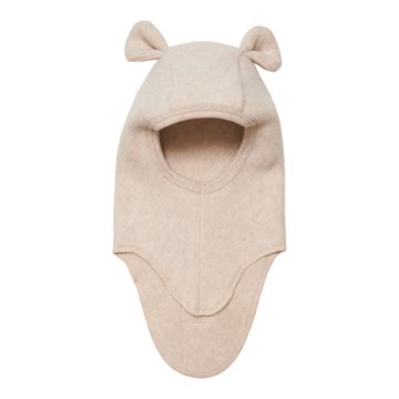 Huttelihut - TEDDY Elefanthue i bomuldsfleece - Camel 